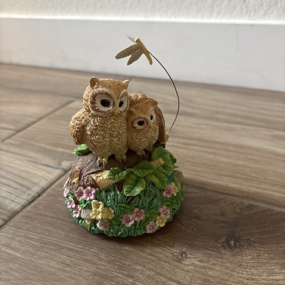 Owl Pair Forest Friends The San Francisco Music Box Company Vintage